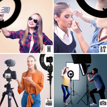 Cargar imagen en el visor de la galería, Aro de luz LED profesional