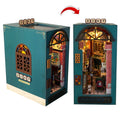 Kits de estante de inserción de libros DIY, Kit de modelo en miniatura de madera, cuentos orientales chinos, estantería ensamblada, decoración del hogar, regalos