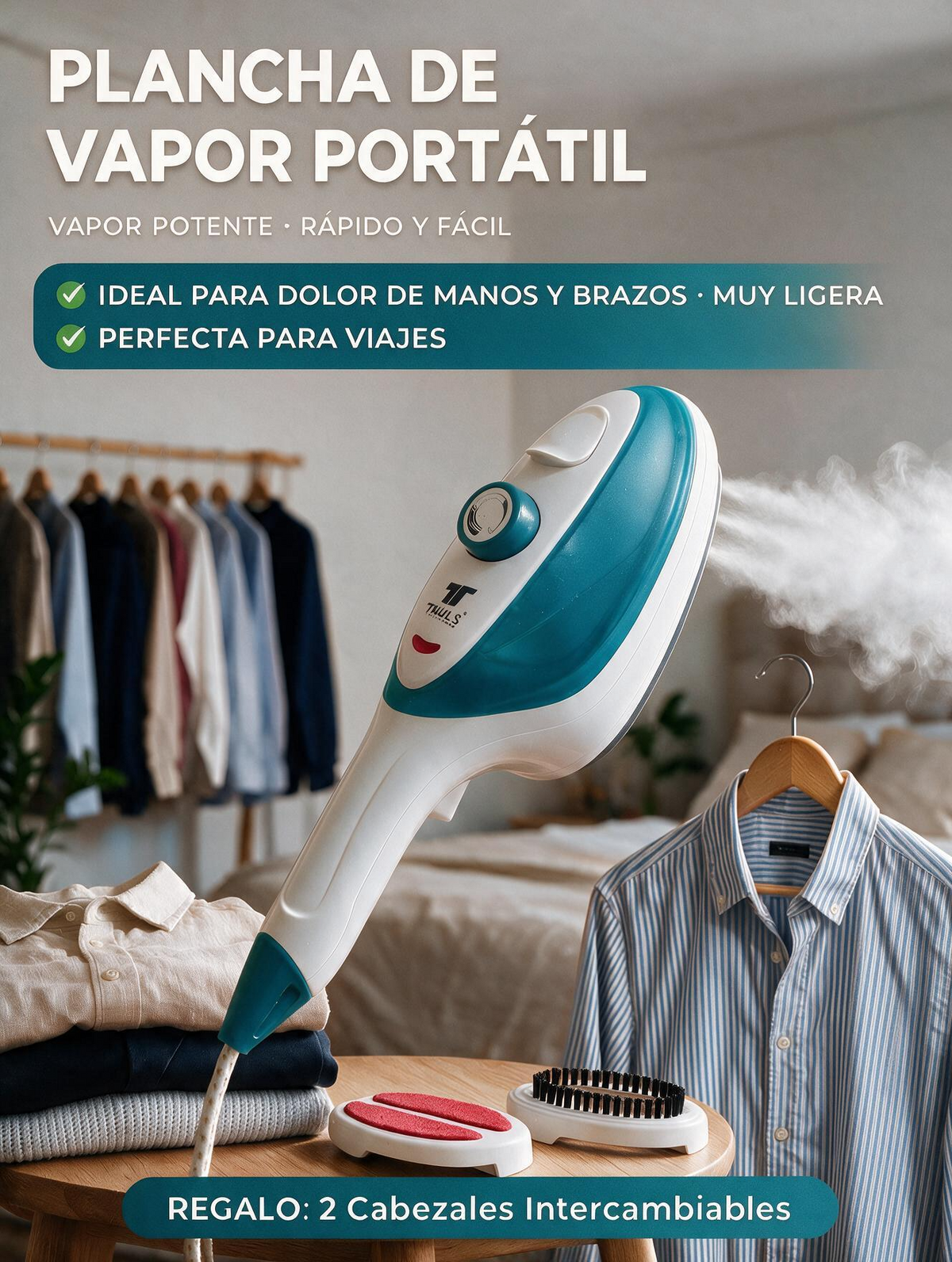 Plancha de vapor vertical 4 en 1 - Nuevo modelo 2026