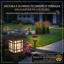 Cargar imagen en el visor de la galería, Faro solar de jardín LED - Nuevo modelo 2026
