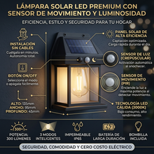 Cargar imagen en el visor de la galería, Faro solar LED (1+1 de regalo) - nuevo modelo 2026
