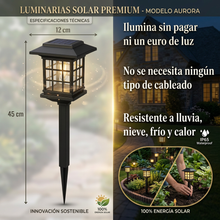 Cargar imagen en el visor de la galería, Faro solar de jardín LED - Nuevo modelo 2026
