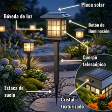 Cargar imagen en el visor de la galería, Faro solar de jardín LED - Nuevo modelo 2026
