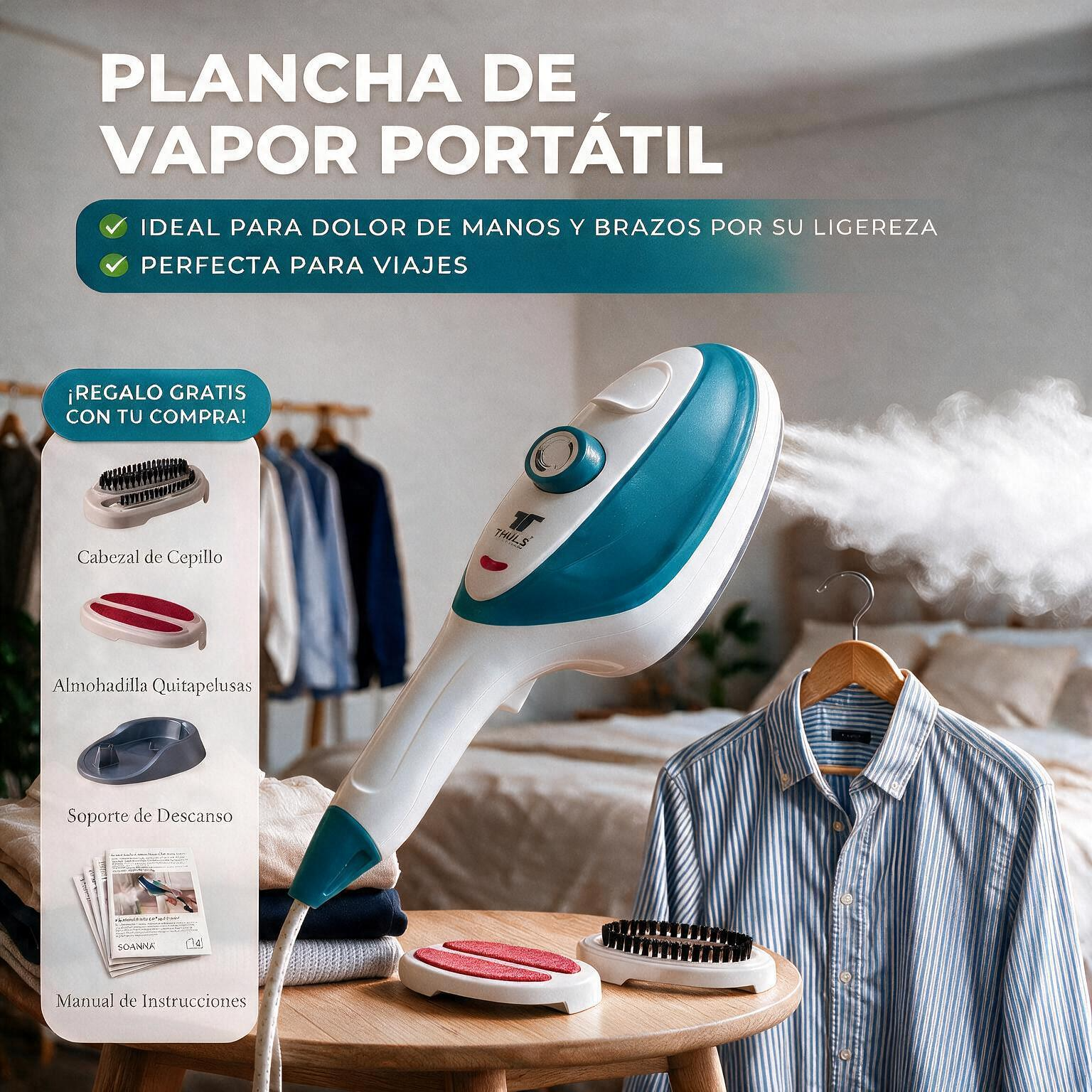 Plancha de vapor vertical 4 en 1 - Nuevo modelo 2026