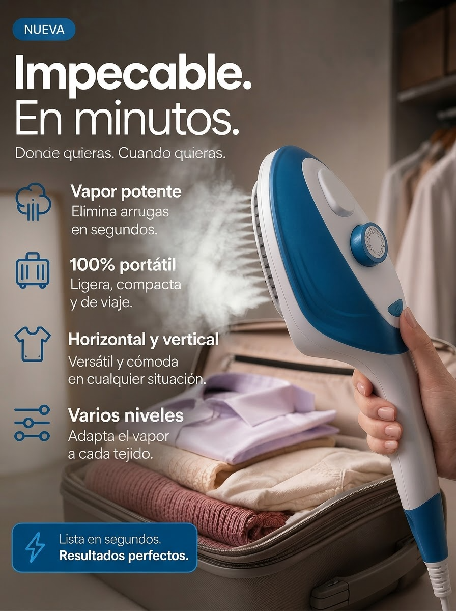 Plancha de vapor vertical 4 en 1 - Nuevo modelo 2026