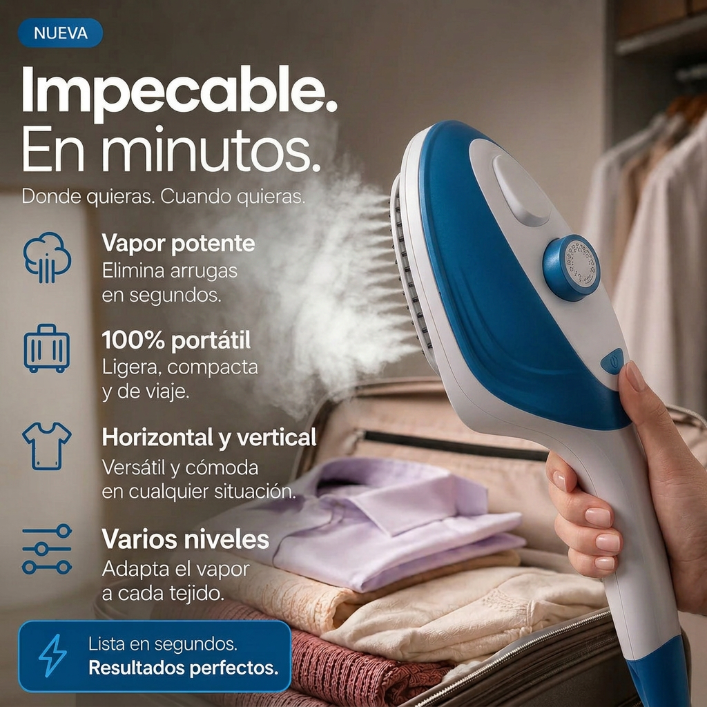 Plancha de vapor vertical 4 en 1 - Nuevo modelo 2026